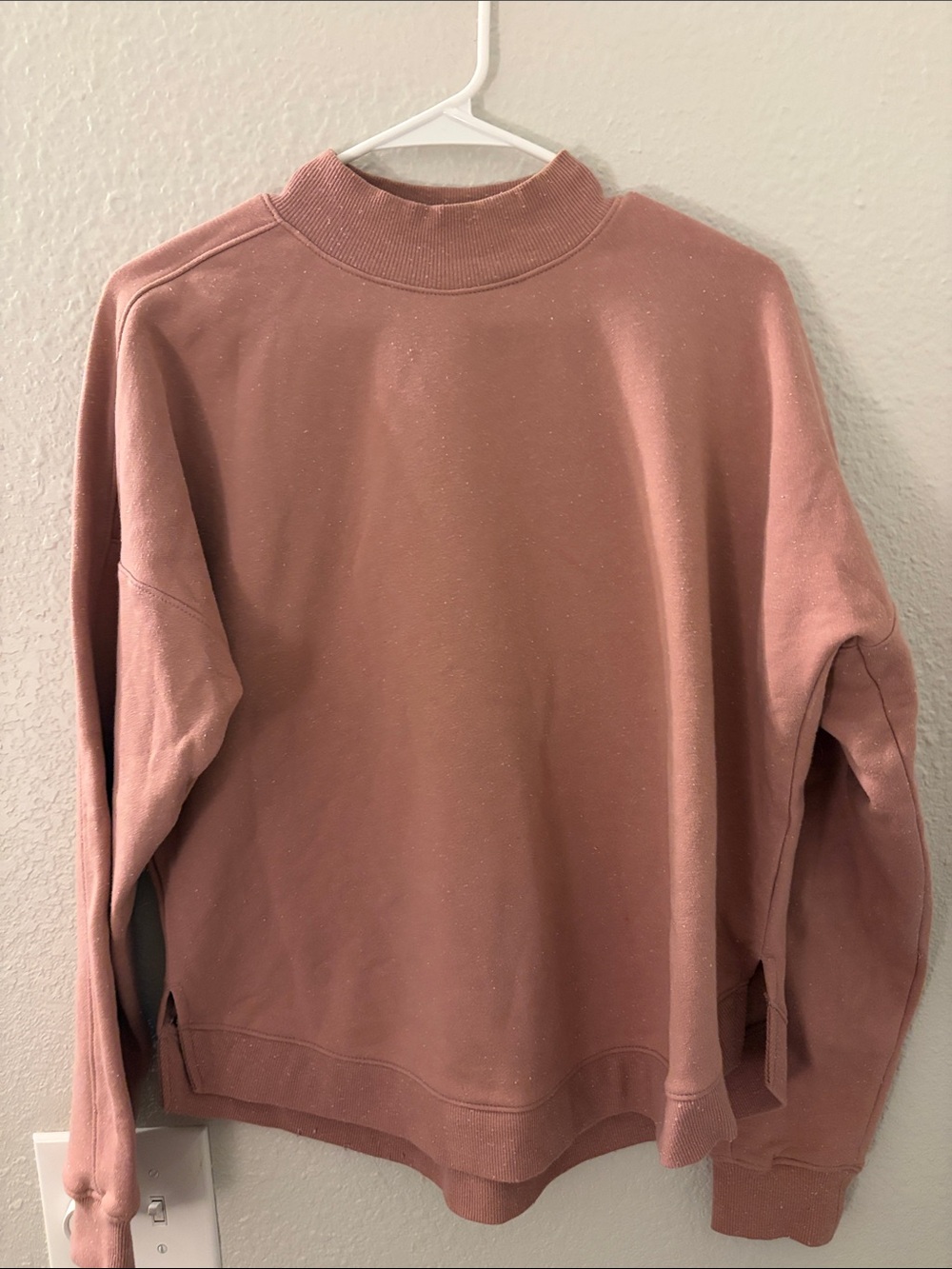 tek gear Women's Dusty Rose Mock Neck Sweater